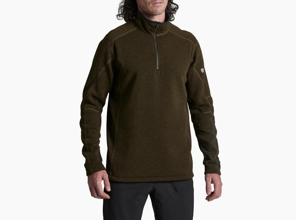 Kuhl Mens Revel 1/4 Zip dark roast