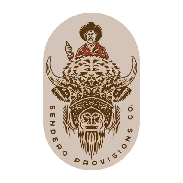 Sendero Buffalo Sticker Beige