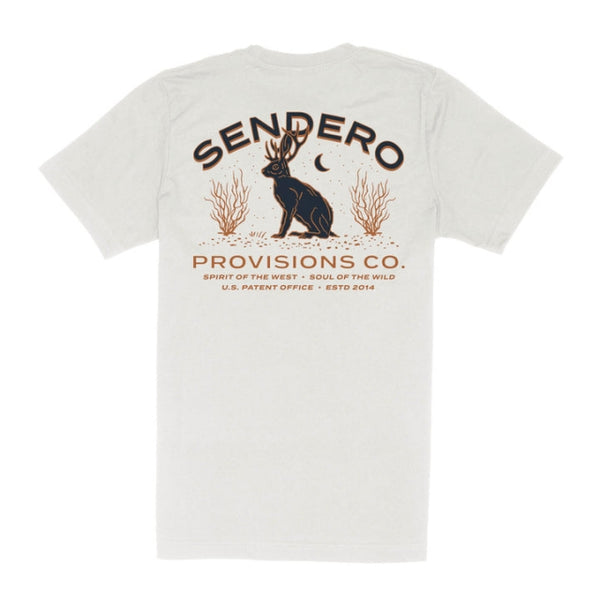Sendero Jackalope Pocket T-shirt Vintage White
