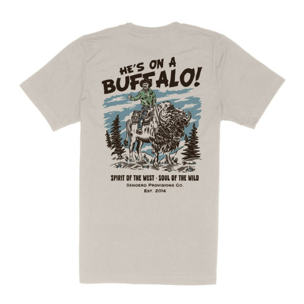 Sendero Buffalo T-shirt Vintage White