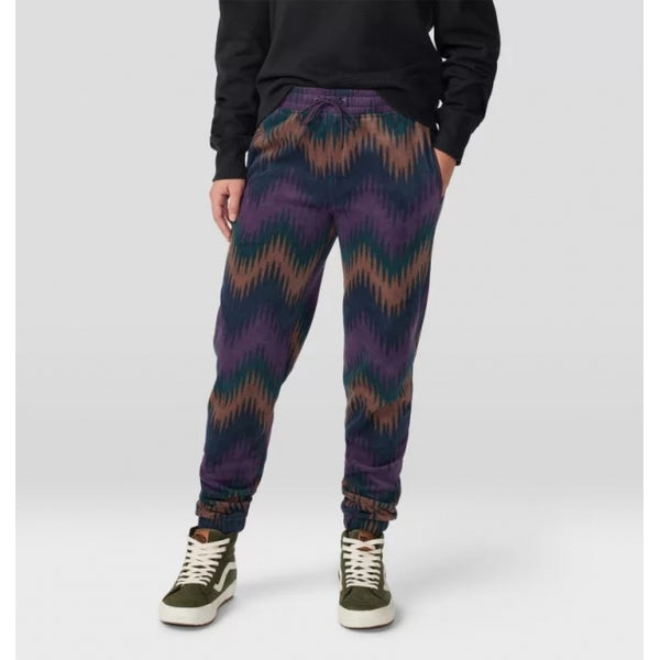 Mountain Hardwear Womens Microchill Jogger Blurple Zig Zag Print