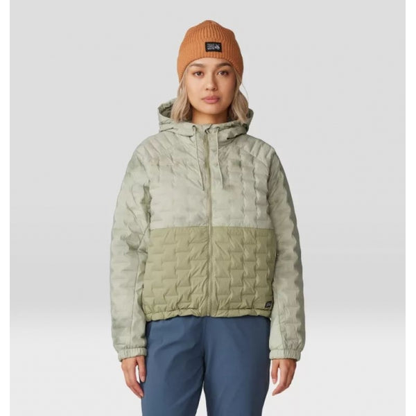 Mountain Hardwear Stretchdown Light Full Zip Hoody White Sage, Mantis Green