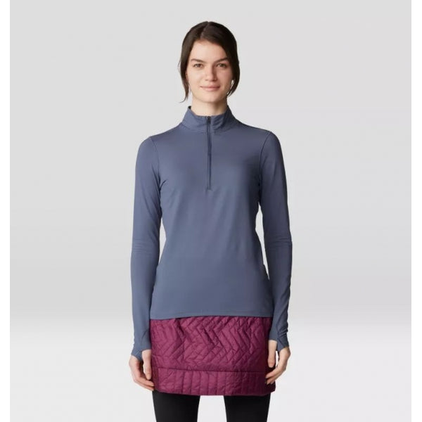 Mountain Hardwear Butter Up Half Zip Blue Slate