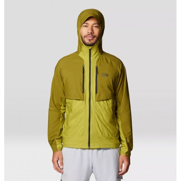 Mountain Hardwear Kor Airshell Hybrid Hooded Jacket Vetiver, Moon Moss
