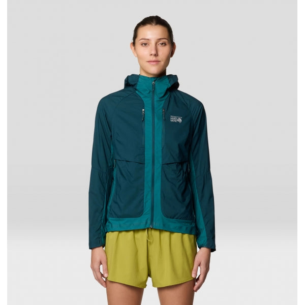 Mountain Hardwear Kor Airshell Hybrid Hooded Jacket Dark Marsh, Jack Pine