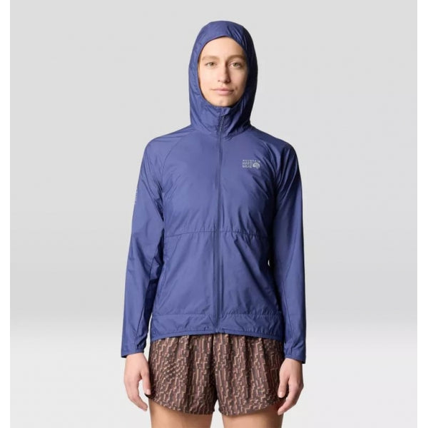 Mountain Hardwear Womens Kor Airshell Hooded Jacket Lapis Dusk