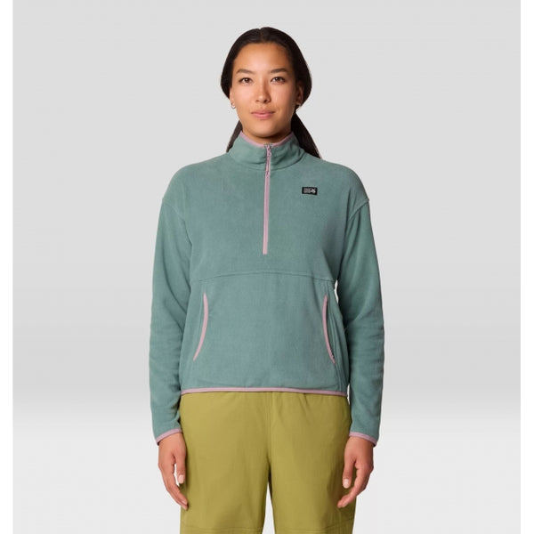 Mountain Hardwear Microchill Half Zip Blue Pine