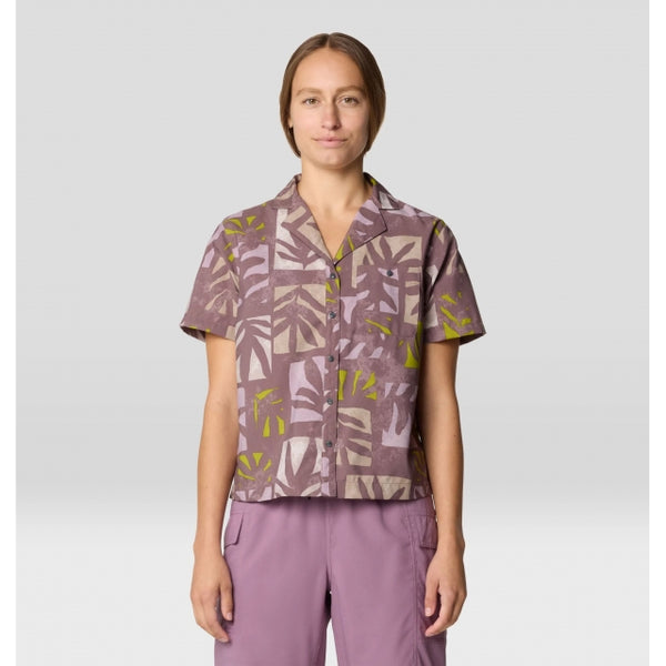 Mountain Hardwear Trail Sender Short Sleeve Warm Ash Meadows Print