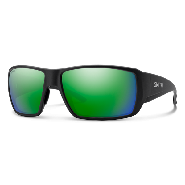 Smith Optics Guide's Choice Xl Matte Black - ChromaPop Glass Polarized Green Mirror