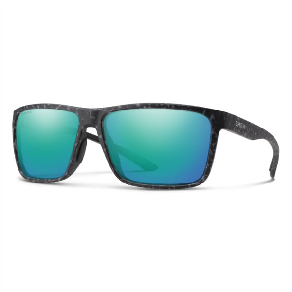 Smith Optics Riptide Matte Ash Marble - ChromaPop Glass Polarized Opal Mirror