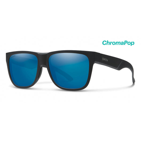 Smith Optics Lowdown 2 Matte Black - ChromaPop Polarized Blue Mirror