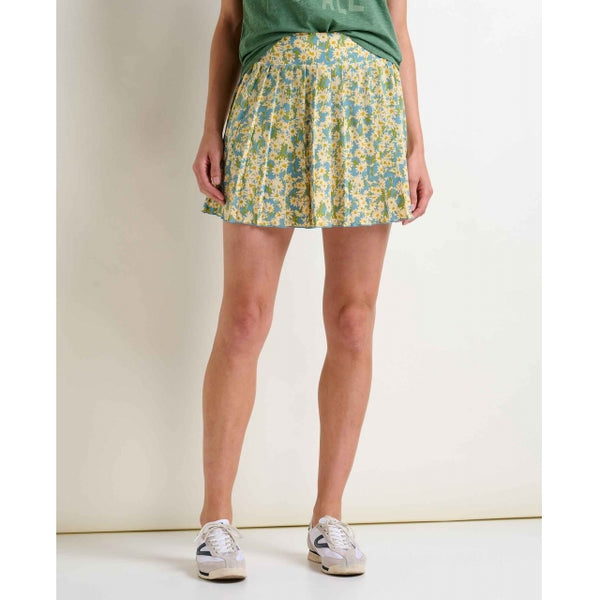 Toad&co Sunkissed Pleated Skort Glacier Daisy Field Print