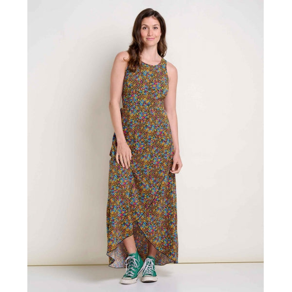 Toad&co Sunkissed Maxi Dress Black Floral Dot Print