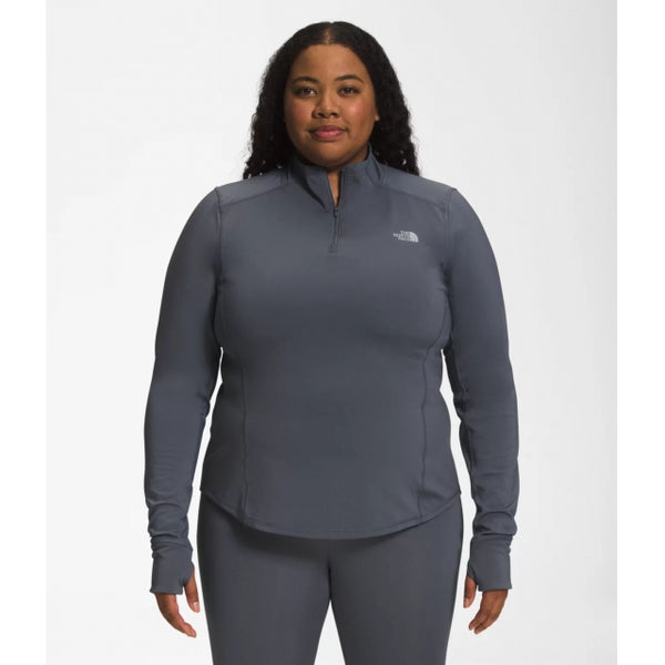 The North Face Womens Plus Winter Warm Essential 1/4 Zip Vanadis Grey