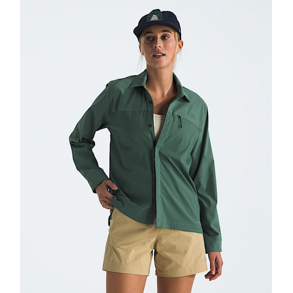 The North Face L/s Lightrange Shirt Duck Green