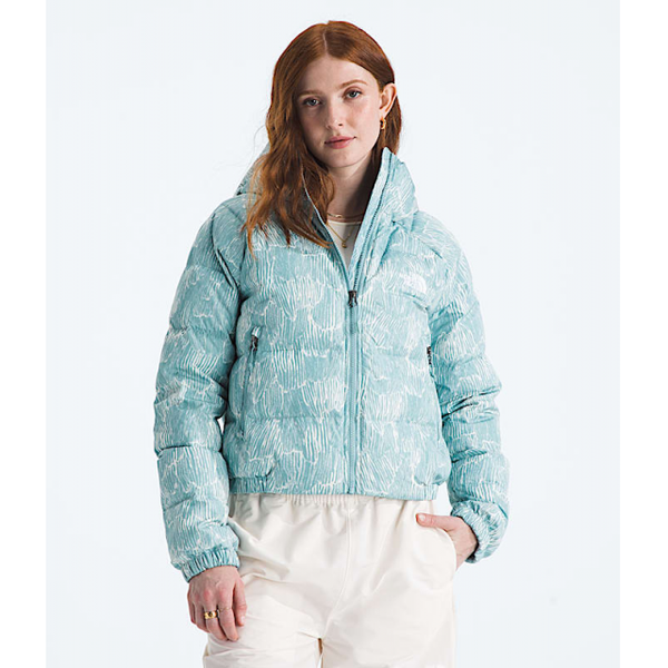 The North Face Hydrenalite Down Hoodie-print Blue Eclipse Regenerative Ink Print