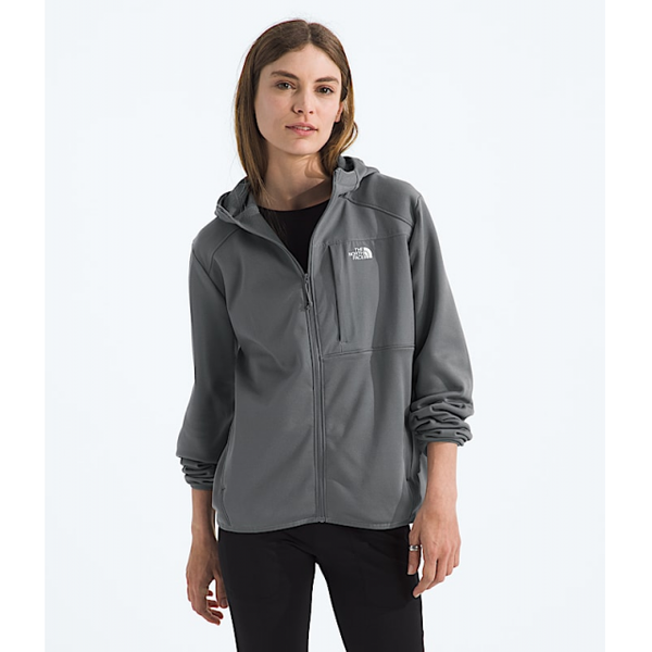 The North Face Womens Tnf Performance Fleece Full Zip Hoodie Smoked Pearl