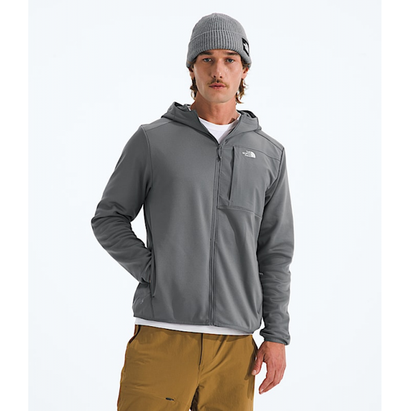 The North Face Mens Tnf Performance Fleece Full Zip Hoodie Smoked Pearl