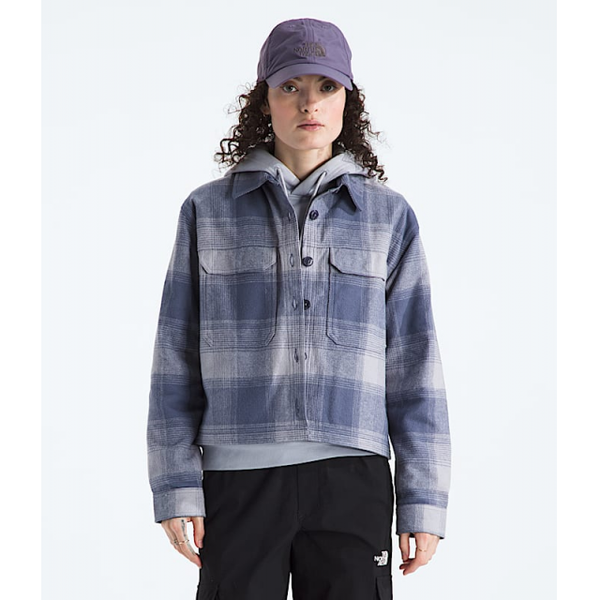 The North Face Womens Valley Flannel Shirt-plaid Twilight Galaxy TNF Shadow Plaid