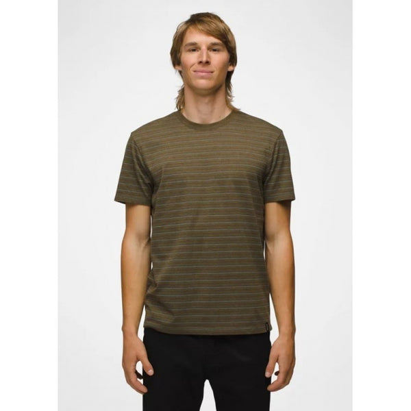 Prana Prana Crew T-shirt Cargo Green Stripe
