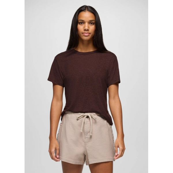 Prana Cozy Up Ss Crew Mocha