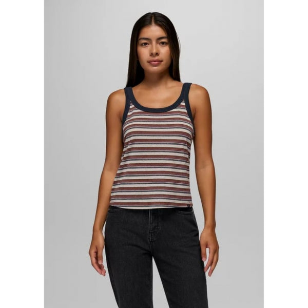 Prana Womens Cozy Up Scoop Tank stormy night stripe