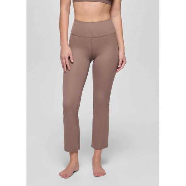 Prana Luxara Rib Flare Crop Carob