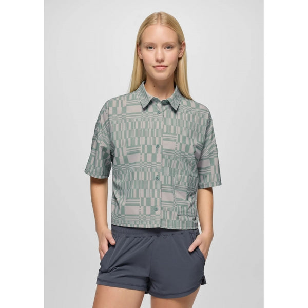 Prana Railay Ss Button Down Saltwater Drops