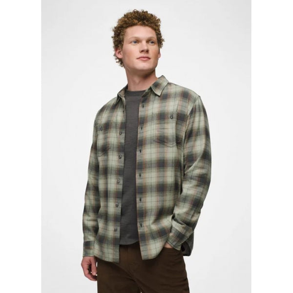 Prana Dolberg Flannel Shirt Juniper Green