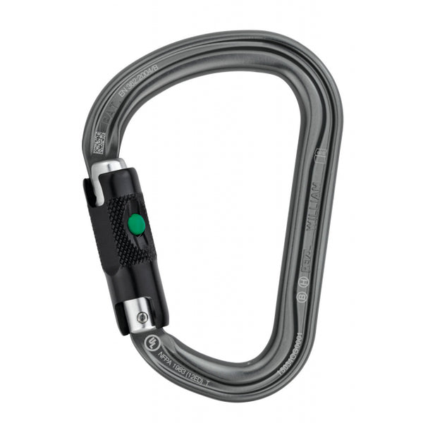 Petzl William Carabiner Screw Lock Gray