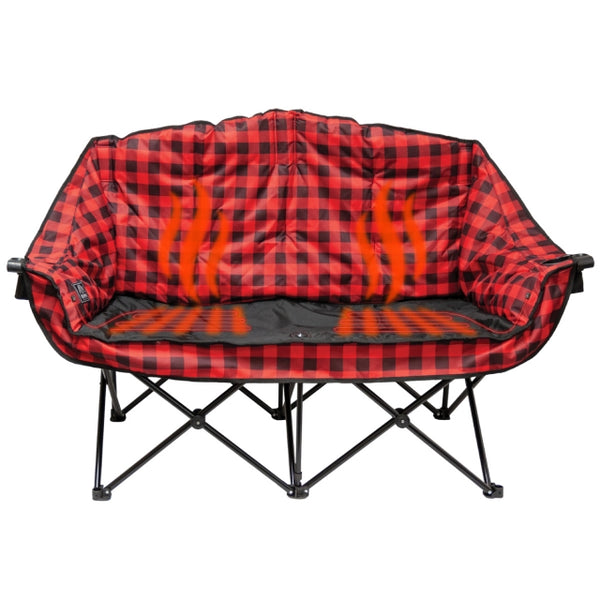 Kuma Outdoor Gear Bear Buddy Heated Chair W/ Power Bank & Bluetooth Red/Black