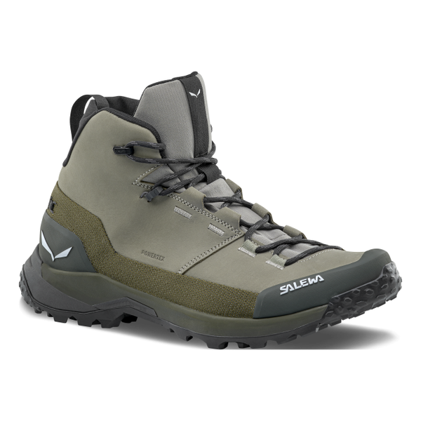 Salewa Puez Leather Mid Powertex Shoe Shadow/Dark Olive