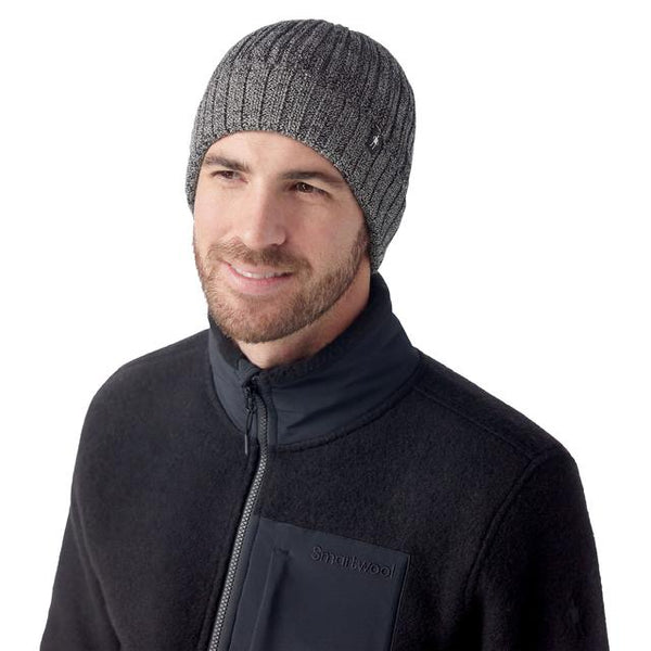 Smartwool Rib Hat Black Natural Marl