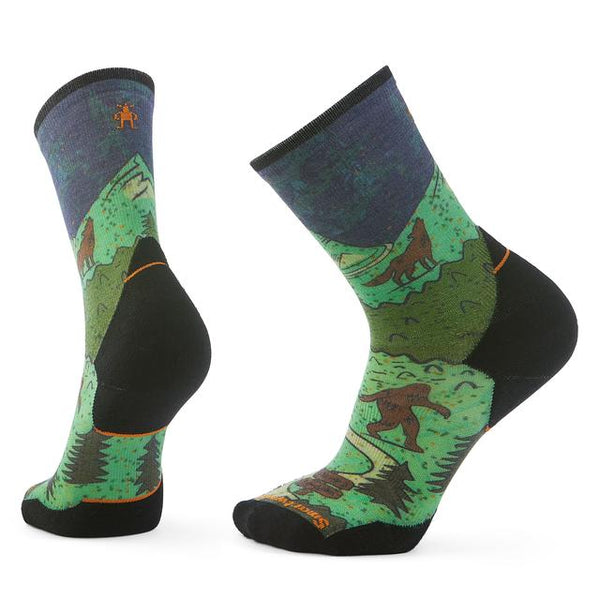 Smartwool Unisex Trail Run Neature Print Crew Socks Twilight Blue Twilight Blue