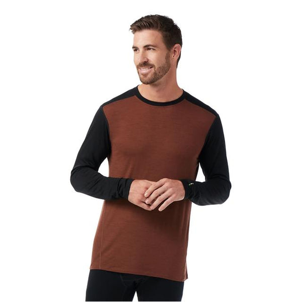 Smartwool Classic All-season Merino Base Layer Crew Sable Brown/Black
