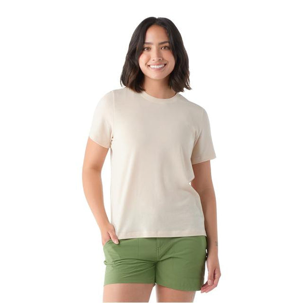 Smartwool Perfect Crew Short Sleeve Tee Almond
