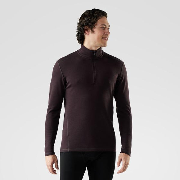 Smartwool Classic Thermal Merino Base Layer 1/4 Zippers Top Mink Heather