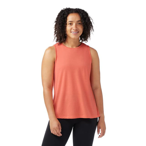 Smartwool Active Mesh High Neck Tank Coral Reef