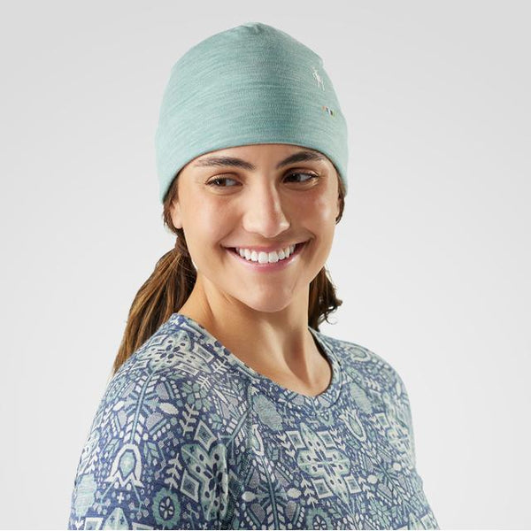 Smartwool Unisex Thermal Merino Reversible Cuffed Beanie Hat Arctic Green