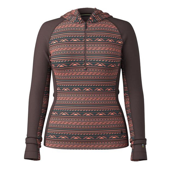 Smartwool Classic Thermal Merino Base Layer 1/2 Zippers Hoodie Coral Reef Summit Soul