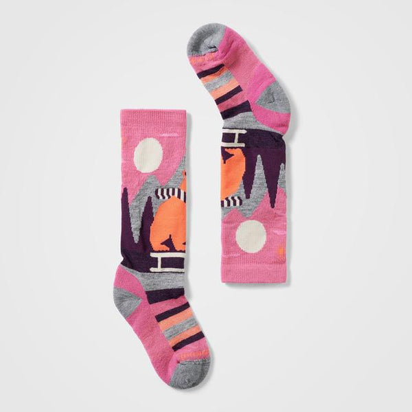 Smartwool Ski Sleigh Bear Over The Calf Socks Garden Pink