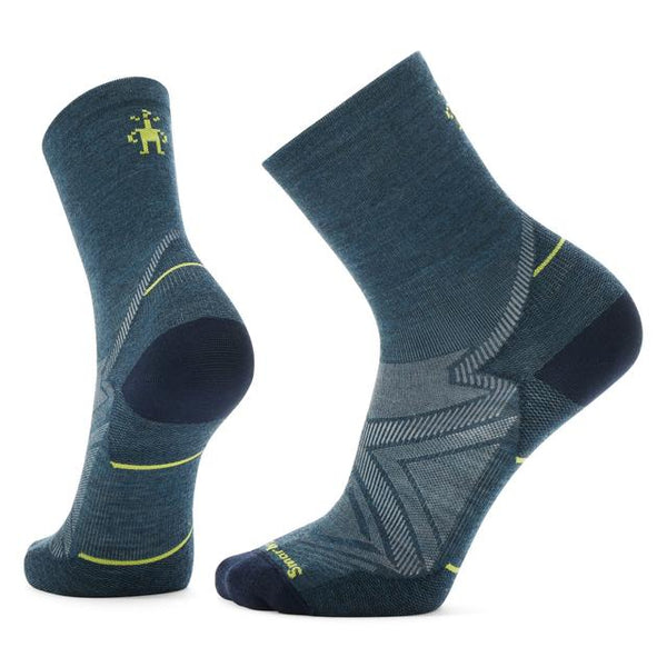 Smartwool Run Mid Crew Socks Twilight Blue