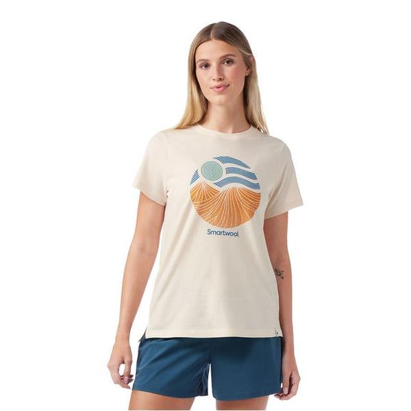Smartwool Horizon View Short Sleeve Graphic Tee Almond