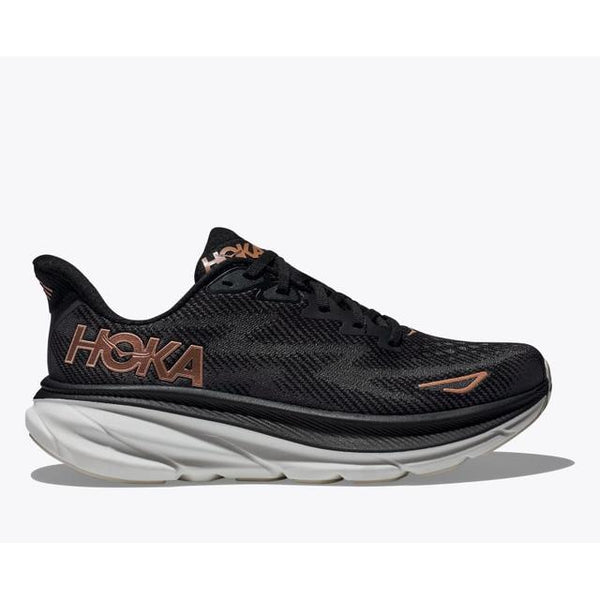 Hoka Clifton 9 Black / Rose Gold