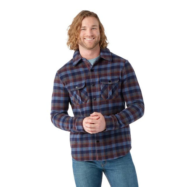 Smartwool Anchor Line Shirt Jacket Eggplant Plaid
