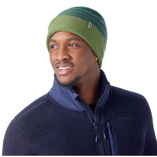 Smartwool Boundary Line Reversible Beanie Fern Green