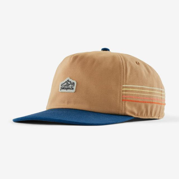 Patagonia Line Logo Ridge Stripe Funfarer Cap Grayling Brown