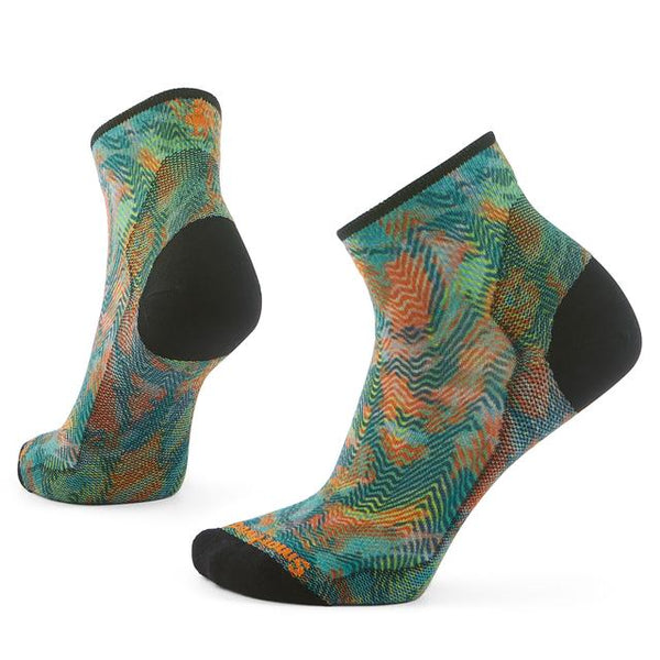 Smartwool Bike Jungle Music Print Ankle Socks Honey Gold Honey Gold