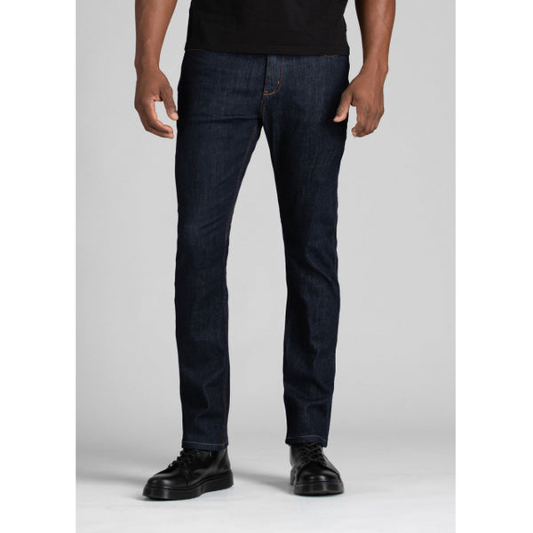 DUER Mens Performance Denim Relaxed Taper Heritage Rinse
