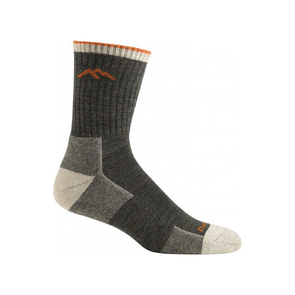 Darn Tough Mens Hiker Micro Crew Midweight with Cushion Olive